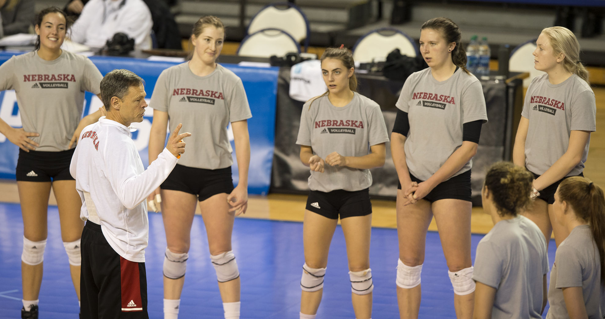 NCAA Volleyball Tournament practice - Nebraska, 12/7/17